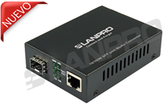 10/100/1000M SFP one port media converter chassis with external power supply