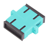 Adaptador de fibra optica Duplex SC UPC- MM 0M3/0M4 color Aqua