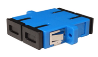 Adaptador de fibra optica Duplex SC UPC -SM color Azul
