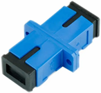 Adaptador de fibra optica Simplex SC - UPC color Azul