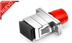 Adaptador simplex de fibra optica FC -SC (hembra /hembra)-SM