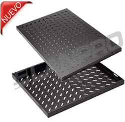 Bandeja estante pesada - 1U 19" 1000 mm de profundidad (para racks de 1200 mm) Hasta 50 Kgs