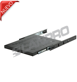 Bandeja estante telescópica - deslizante - Serie 7000. Ancho: 465 mm (19”). Profundidad: 600 mm. Para gabinetes de 800 mm de profundidad. -