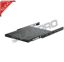 Bandeja estante telescópica - deslizante - Serie 7000. Ancho: 465 mm (19”). Profundidad: 800 mm. Para gabinetes de 1.000 mm de profundidad. -