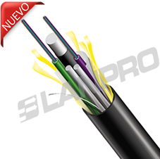 Cable de fibra optica- Dielectrico- SM - MINI ADSS 8mm - 06 pelos Vano de 120 metros