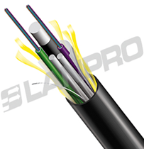Cable de fibra optica- Dielectrico- SM - MINI ADSS 8mm - 12 pelos Vano de 120 metros