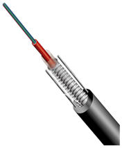 Cable de fibra optica - Mini armadillo (Armored) - SM - 24 pelos