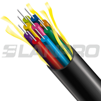 Cable de fibra optica TINY (indoor/outdoor) 0M4 (50/125um) -UV-LSZH- 12 pelos