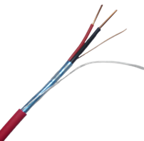 Cable para alarma de incendio - 18 x 2 - ( Blindado) - bobina de 305 metros color Rojo