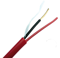 Cable para alarma de incendio - 18 x 2 - (Sin blindar) - bobina de 305 metros color Rojo