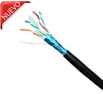 Cable UTP CAT 6 F / UTP- 23 AWG -PE- 305 Metros - (OUTDOOR)- blindado