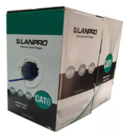 Cable UTP CAT 6 U/UTP- CM - 24 AWG - 305 Metros - (interior) color AZUL