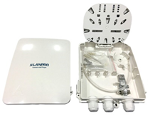 Caja de (08) puertos para fibra optica ( p/ FTTH) - sin adaptadores