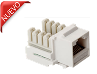 Conector Hembra- categ. 6A / UTP - X CLASS color Blanco