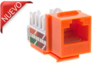 Conector Hembra- categoria 6- iMC Keystone jackcs color Naranja