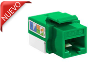 Conector Hembra- categoria 6- iMC Keystone jacks color Verde