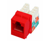 Conector Hembra- categoria 6- X CLASS color Rojo