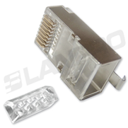Conector RJ 45 Macho (plug) - Categ. 6A -Blindado