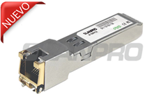 Modulo SFP de 10 BASE-T Dúplex para pares de cobre con conector RJ-45 para distancias hasta 30 m