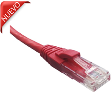 Patch cord U/UTP - categ. 6 - 3,00 mt. -CM color Rojo