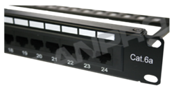 Patch Panel 24 puertos- categ. 6A / UTP - Serie:8000-90/180 Punch