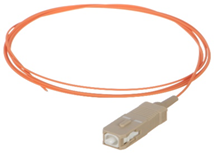 Pig tails de fibra optica simplex MM (OM1) SC- UPC x 1,00 metros