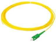 Pig tails de fibra optica simplex SM SC APC x 1,00 metros