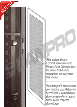Puerta delantera Microperforada , para rack de 42 U (server) - 600 mm de ancho-