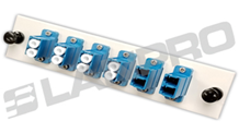 Unifiber panel adaptador 06 LC UPC Duplex SM color Azul